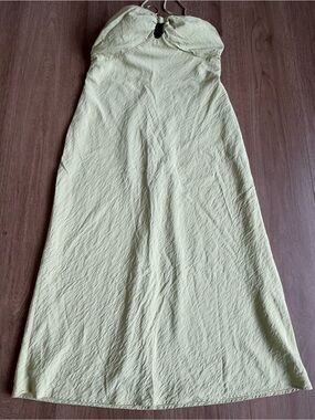 Abercrombie & Fitch  green pistachio Halter Maxi Skirt